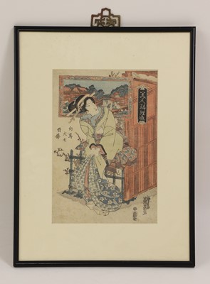 Lot 135 - A group of four Japanese woodblock prints