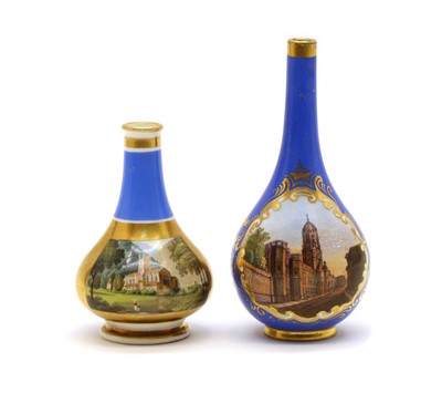 Lot 64 - A Chamberlain’s Worcester porcelain named view bottle vase