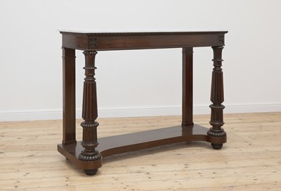 Lot 785 - A rosewood console table
