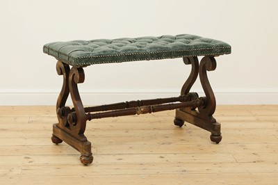 Lot 404 - A mahogany stool