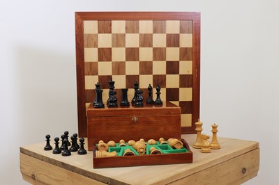 Lot 620 - A Staunton Grandmaster chess set by Jaques of London