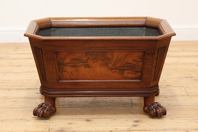 Lot 213 - A large Regency mahogany open wine cooler