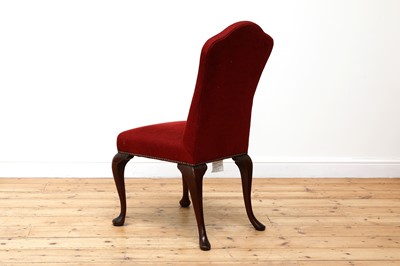 Lot 486 - A Queen Anne-style upholstered side chair