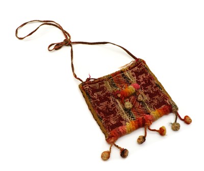 Lot 127 - A Peruvian cocoa bag or Chuspa