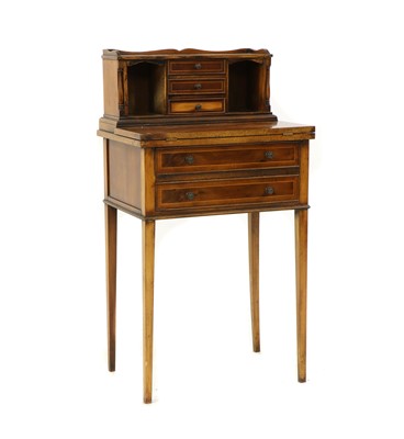 Lot 453 - A yew wood bonheur du jour