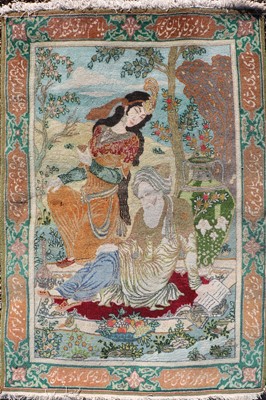 Lot 384 - A Tabriz rug
