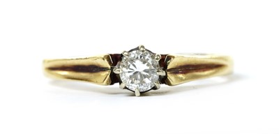 Lot 1090 - An 18ct gold single stone diamond ring