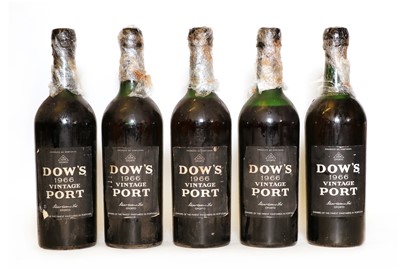 Lot 295 - Dows, Vintage Port, 1966, LN x 2, HS x 2, MS x 1, (5)