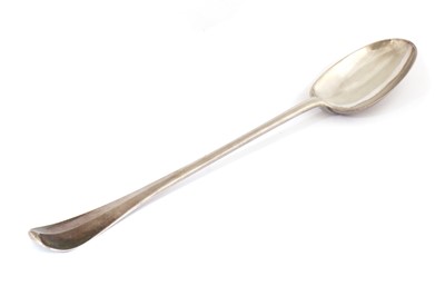 Lot 182 - A large George II silver basting spoon