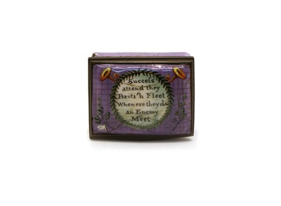 Lot 76 - An early 19th century enamel box