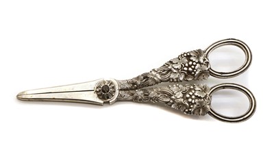 Lot 30 - A pair of early Victorian silver grape scissors