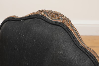 Lot 480 - A pair of painted and parcel-gilt side chairs