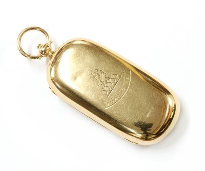 Lot 1353 - A 15ct gold double sovereign case
