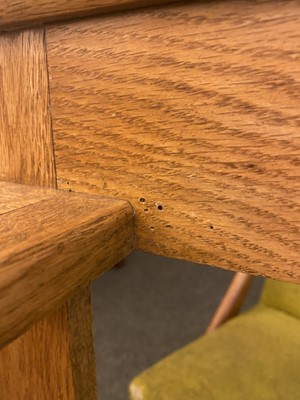 Lot 157 - An Arts and Crafts oak hall seat