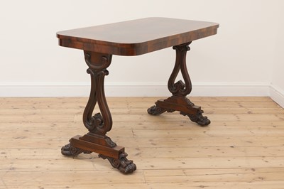Lot 259 - A George IV rosewood centre table