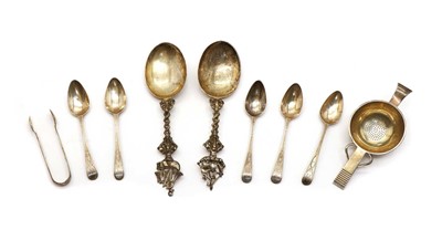 Lot 20 - A pair of silver serving spoons