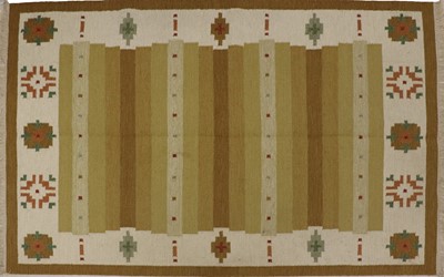 Lot 431 - A Swedish röllakan kilim rug
