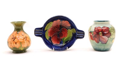 Lot 196 - Three Moorcroft pottery items