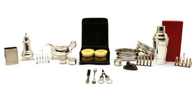 Lot 70 - Silver and silver plated items
