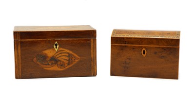 Lot 239 - Two 19th century tea caddies