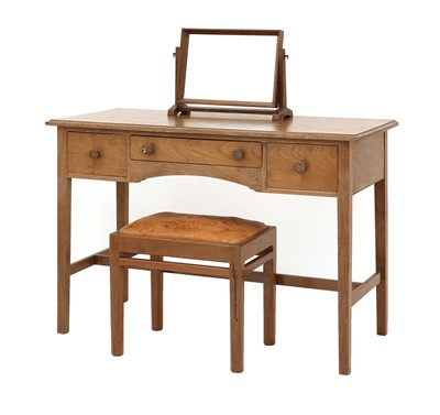 Lot 228 - A Cotswold School walnut dressing table