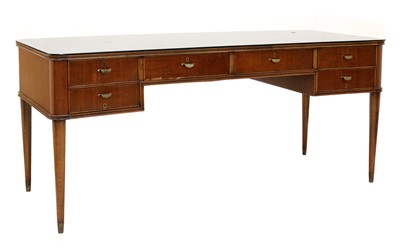 Lot 412 - An Italian walnut desk