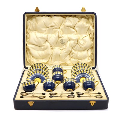Lot 278 - A Royal Worcester cased set of six coffee cups and saucers