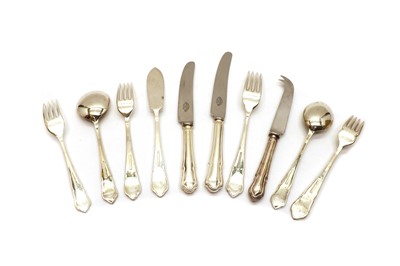 Lot 64 - A selection of silver-plated Dubarry pattern cutlery