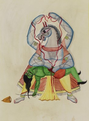Lot 616 - KALIGHAT SCHOOL, BENGAL, c.1880-1920