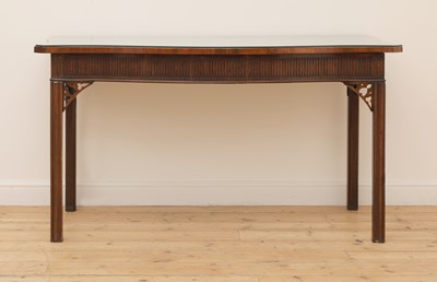 Lot 332A - A George III strung and crossbanded mahogany serving table