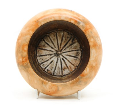 Lot 132A - A Chinese porcelain faux marble brush washer