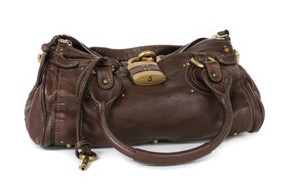 Lot 1358 - A Chloé 'Paddington' oxblood leather handbag