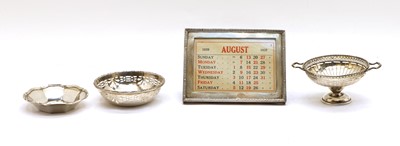 Lot 45 - A silver footed bonbon dish