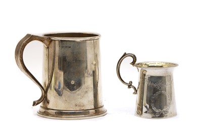 Lot 53 - A silver mug