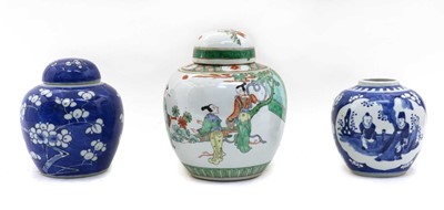 Lot 176 - Three Chinese ginger jars