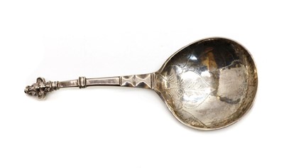 Lot 29 - A continental silver spoon