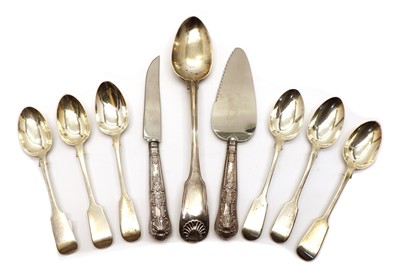 Lot 46 - A small quantity of silver flatware