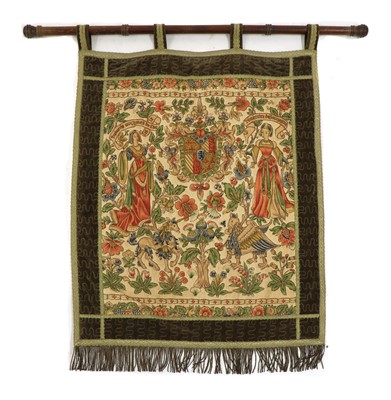 Lot 291 - A Flemish design needlework wall-hanging