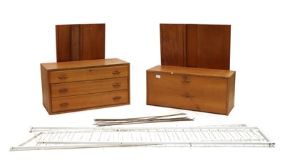 Lot 404 - A mid-20th century Ladderax wall unit