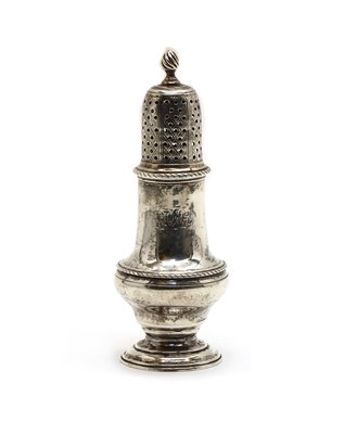 Lot 9 - A George III silver caster
