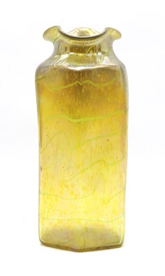 Lot 225 - A Bohemian iridescent glass vase