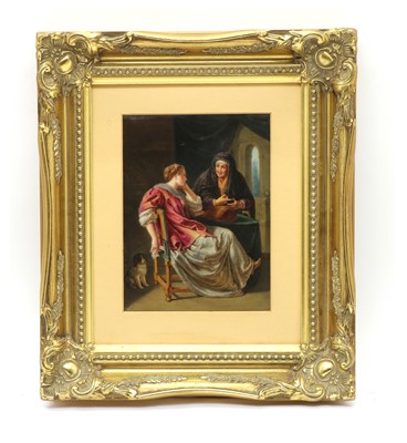 Lot 310 - A Dresden porcelain plaque