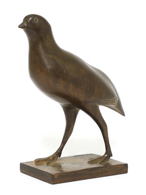 Lot 340 - A French bronze model of a partridge