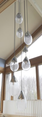 Lot 527 - A Glashütte-Limburg hanging ceiling light