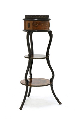 Lot 412 - A late 19th century French design marquetry decorated jardiniere stand