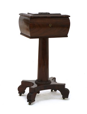 Lot 411 - A Regency rosewood teapoy