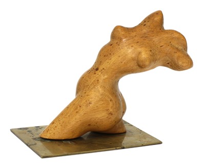 Lot 324 - A Hagenauer bronze and carved wood nude form