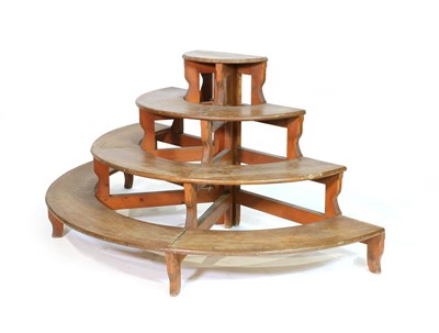 Lot 127 - SEMICIRCULAR DISPLAY STAND