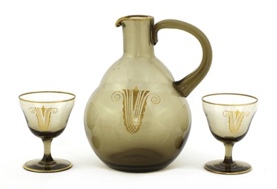 Lot 89 - A Daum glass liqueur set