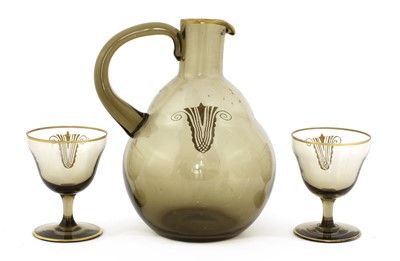 Lot 89 - A Daum glass liqueur set